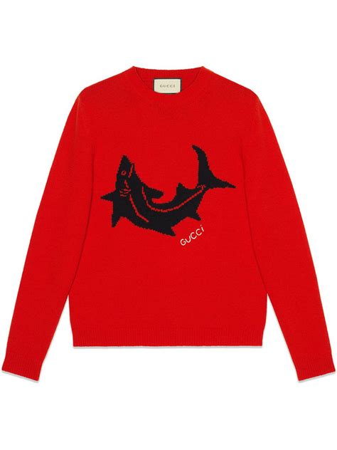 gucci shark sweater|gucci sweater for women.